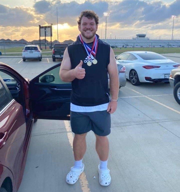Taylor High School graduate Bryce Foster made a dominant impression at the District 19-6A track and field meet in April. Foster’s performance in football and track and field earned him top honors in the district alongside Seven Lakes High School’s Ally Batenhorst as Katy ISD’s student-athletes of the year.
